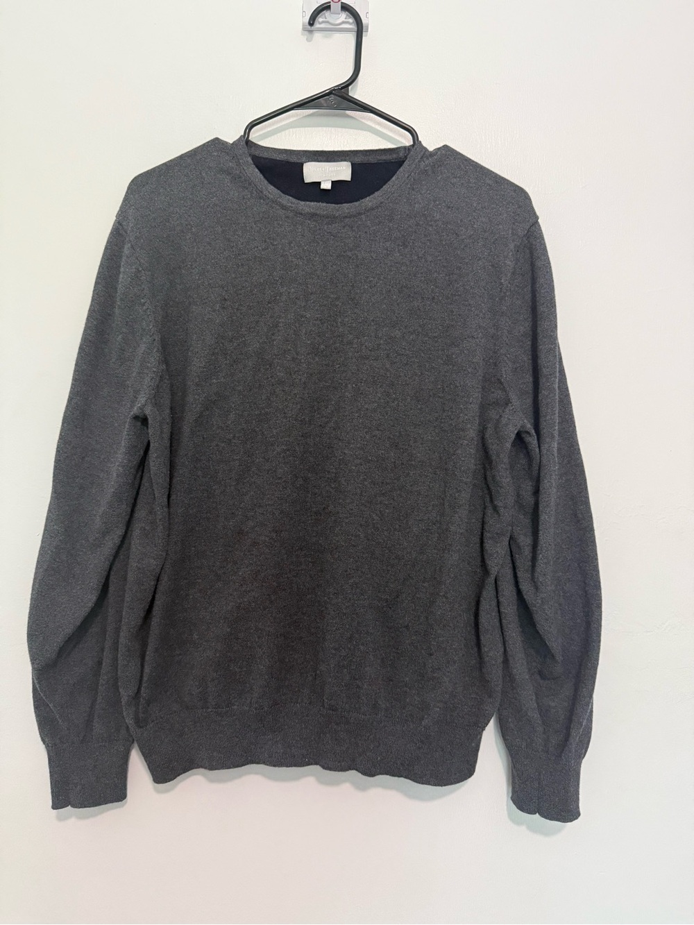 Hickey Freeman Men's  Cashmere/Cotton  Crewneck Sweater Large Pullover